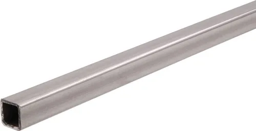 Tubo cuadrado de acero (molinillo) sin pulir 1008 – 1010, longitud de 1 pulgada, 0.083 pulgadas de grosor de pared, 0.0834 pulgadas de diámetro
