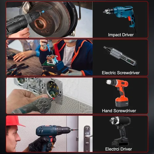 Vista 5 de Juego de brocas torx, destornillador dinamométrico de impacto, juego de puntas de destornillador, SuSuMu Impact Ready Magnético, 16 piezas