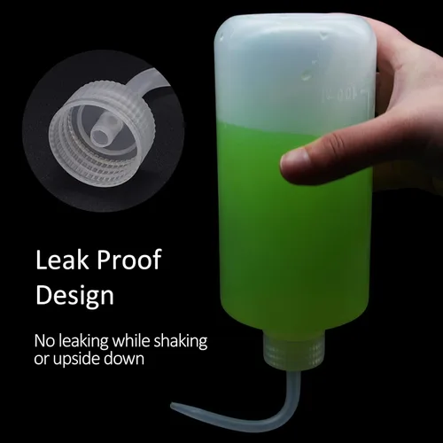 Vista 4 de Autdor Botella exprimible de 16.9 fl oz, 2 botellas de tatuaje de 16 onzas, botellas de plástico de seguridad para tatuajes de laboratorio