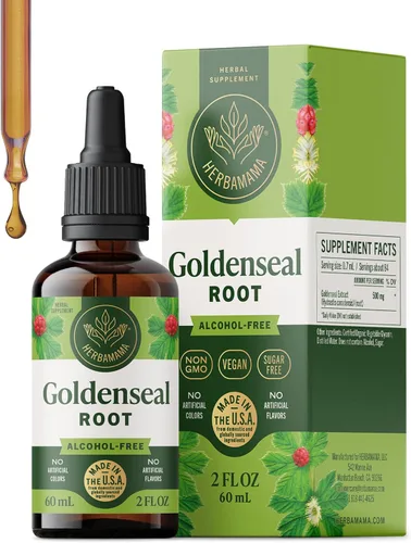 Vista 9 de HERBAMAMA Tintura Goldenseal - Apoyo inmunológico y digestión