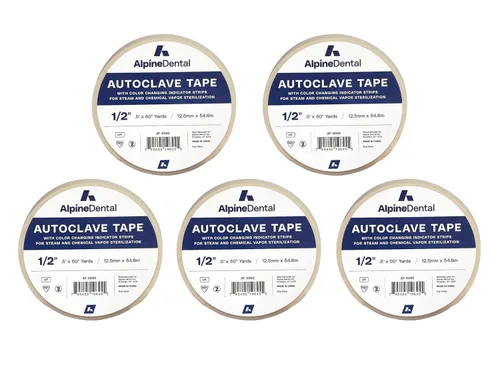 Vista 8 de Rollo de cinta autoclave de 60 yardas de 1/2 pulgada – Indica esterilización para herramientas dentales, instrumentos quirúrgicos y accesorios