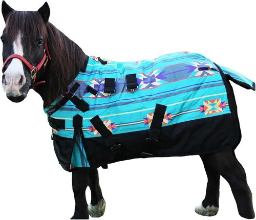 Vista 7 de 36" 1200D Manta de invierno para potro, poni, caballo, y asno miniatura Challenger 51996B