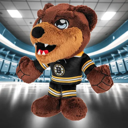 Vista 6 de Bleacher Creatures Boston Bruins Blades 8" Kuricha Mascot Sentada de Peluche - Suave Inspirado en Mascota Chibi de la NHL