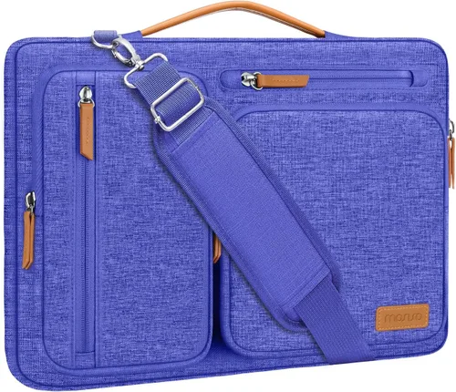 Vista 8 de MOSISO Bolsa de hombro protectora 360 para laptop, bolsa de computadora de 13-13.3 pulgadas compatible con MacBook, HP, Dell, Lenovo, Asus, bolsa