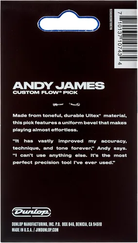 Vista 5 de Dunlop Andy Andy James Flow® Jumbo Pick 2.0MM - Paquete de 3