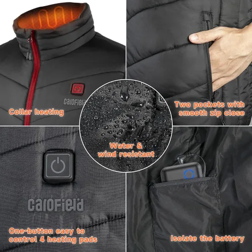 Vista 4 de Carofield Heated Jackets for Women, 2022 Lightweight Heating Heated Jackets for Women with Battery Pack