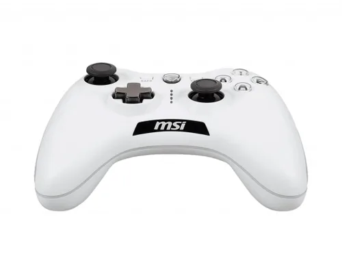 Vista 3 de MSI FORCE GC20 V2 WHITE Wired PC Gamepad Controller - Interchangeable D-Pad Covers, Dual Vibration Motors, USB 2.0 - Wired