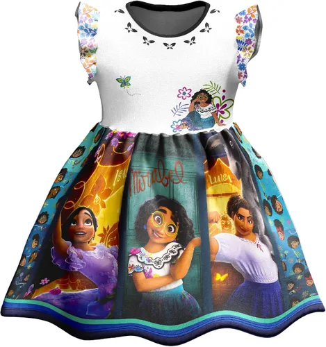 Encanto Dress Mirabel Isabella Luisa Outfit Dress Up Princess Costume