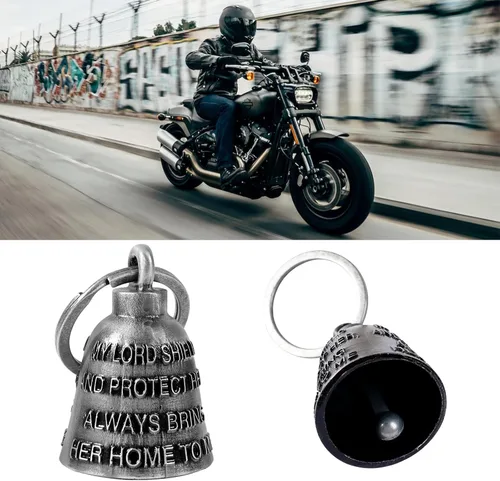 Vista 7 de GARGOYLE BELLS Campanas de motocicleta para motociclista de buena suerte, campanas de guardián, accesorio de motocicleta para la suerte