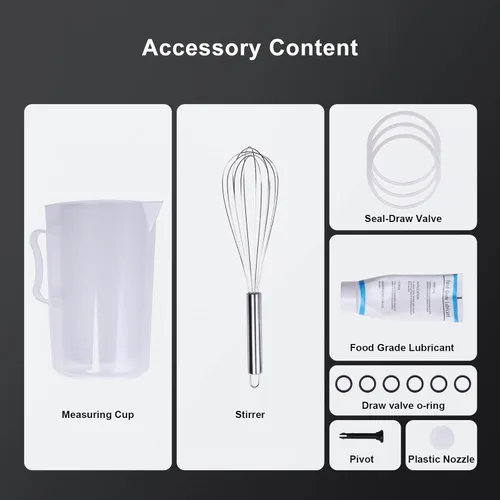 Vista 8 de TECSPACE Slushy Machine 3 tanques 12 galones, máquina comercial granizado 1100 W, 45L Slushy Maker para margarita, cóctel, vino, daiquiri