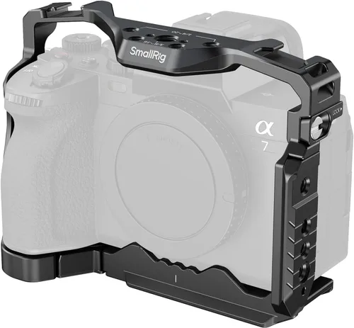 Vista 10 de SmallRig HawkLock - Jaula completa de liberación rápida para Sony Alpha 7R V/Alpha 7 IV/Alpha 7S III/Alpha 1/Alpha 7R IV/Alpha 7 V, placa