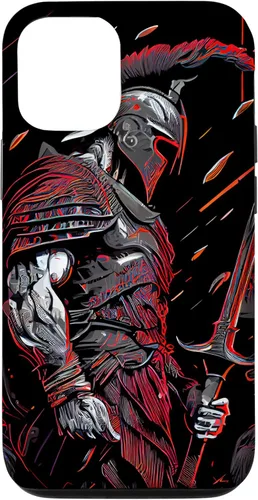 Vista 28 de Funda motivacional épica para iPhone 16 con motivación Spartan Warrior Trojan Warrior Gladiador
