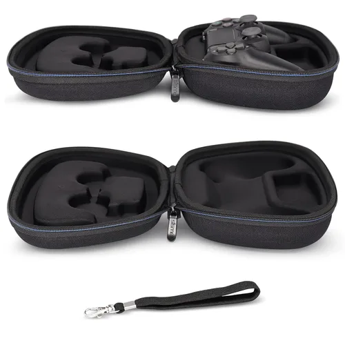 Vista 4 de sisma Travel Case Compatible with PS4 Wireless Controller, Dual Shock 4 Controller Holder Protective Cover Home Safekeeping Storage Case Black