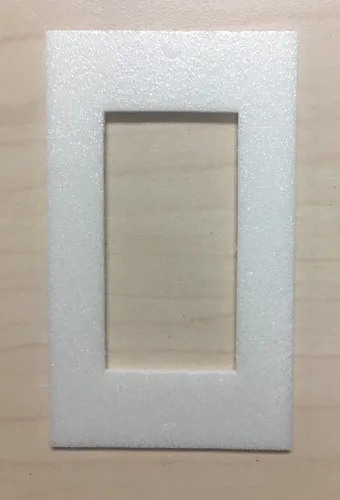 Vista 6 de TradeGear Junta de aislamiento de placa de pared, paquete de 100 unidades, junta de repuesto hecha con espuma aislante de polietileno resistente a