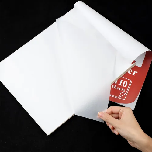 Vista 4 de 110 hojas de papel de calco para dibujo, papel de calco de 9"x12", almohadilla de papel de calco de papel vitela translúcido, almohadilla de calco