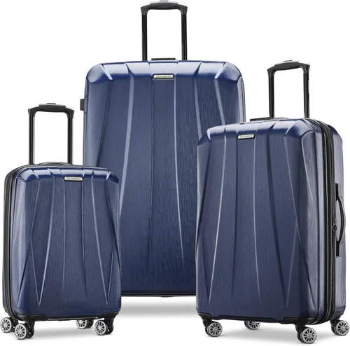 Vista 17 de Samsonite Centric 2 Set de maletas rígidas expandibles con ruedas giratorias dobles, Azul Caribe, Juego de 2 piezas (equipaje de mano/grande)