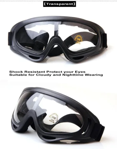 Vista 2 de Haifly Gafas protectoras para gafas - Gafas de esquí y snowboard de seguridad para ciclismo y motocicleta - transparente
