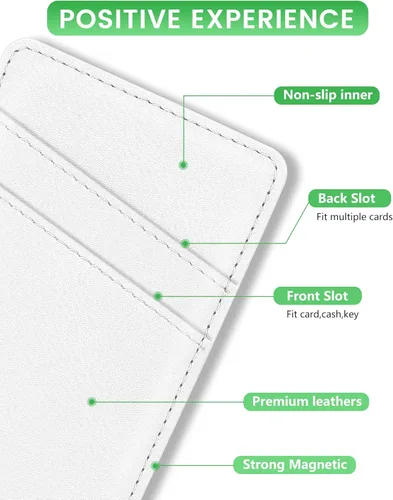 Vista 5 de Senose Cartera magnética de cuero para teléfono compatible con Magsafe, soporte magnético ultrafino para tarjetas compatible con iPhone 15/14/13/12