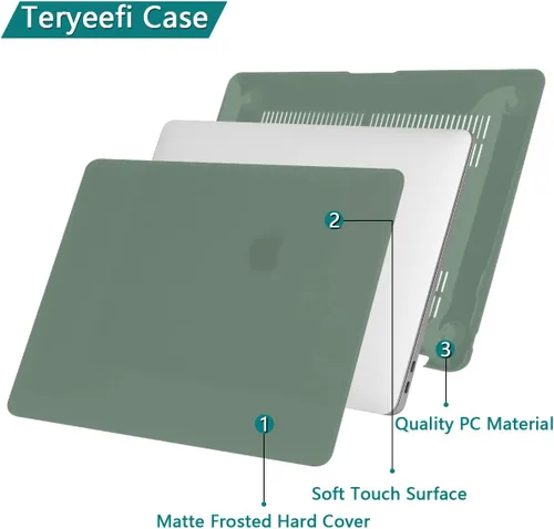 Vista 5 de Teryeefi Funda compatible con MacBook Pro de 13 pulgadas, A2338, M1, M2, A2251, A2289, A2159, A1989, A1706, con Touch Bar (versión 2016-2022)