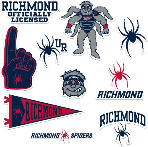 Vista 122 de American University Paquete Variado de 10 Calcomanías Grandes de Vinilo de Lujo - Laptop, Botella de Agua, Scrapbooking, Tableta, Monopatín