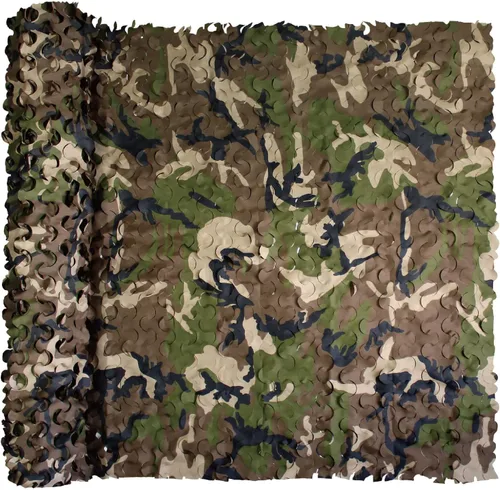 Vista 13 de GRVCN - Red de camuflaje en rollo a granel, malla de sombrilla para caza, tiro a ciegas, temática militar, decoraciones de fiesta Desert Camo
