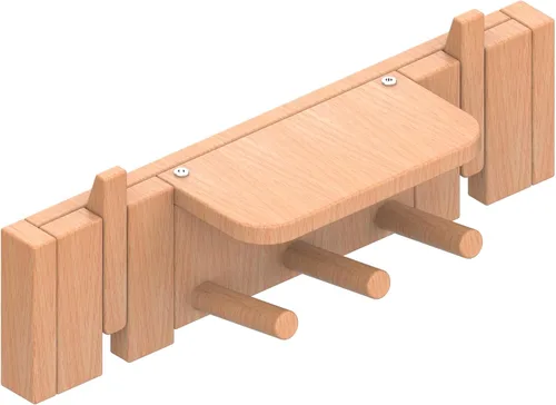 Percheros para colgar en la pared, ganchos para llaves de piano, colgador de madera maciza natural, tela no tejida, perchas para armario, cocina,