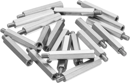 Vista 27 de PATIKIL M3x6mm+0.157 in - Separador hexagonal macho-hembra, paquete de 20 tornillos de separación de PCB de acero inoxidable para placas base, cajas