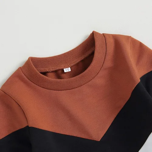 Vista 3 de YINGISFITM Conjunto de sudadera de manga larga con capucha y botones a cuadros para niños pequeños, ropa de invierno a la moda