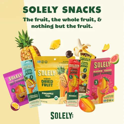Vista 7 de Solely - Charqui de frutas orgánicas Un ingrediente Vegano Sin OGM Sin gluten Sin agregado de azúcar