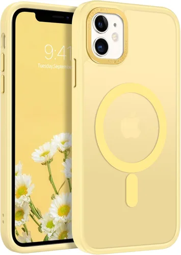 Vista 17 de BENTOBEN Funda para iPhone 11, Funda de teléfono para iPhone 11 Funda Magnética [Compatible con Mag Safe] Translúcida Mate Delgada Resistente a