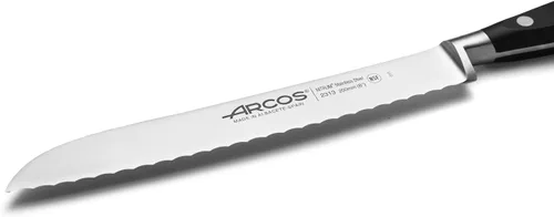 Vista 3 de Arcos Cuchillo Pan de Acero Inoxidable Nitrum de 8 Pulgadas y Hoja de 7.874 in. Obtenga una gran variedad de cortes para su comida Cuchillo ideal