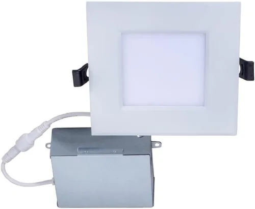 Vista 7 de Topaz Foco empotrable LED redondo de 4 pulgadas para modernización downlight, 7 W, borde deflector, 5CCT seleccionable 2700K, 3000K, 3500K, 4000K