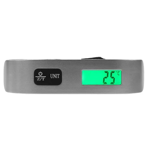 Vista 6 de Jadpes Báscula de equipaje pantalla LCD electrónica portátil de mano de 1102lbs báscula de peso para equipaje báscula de maleta para el hogar cocina