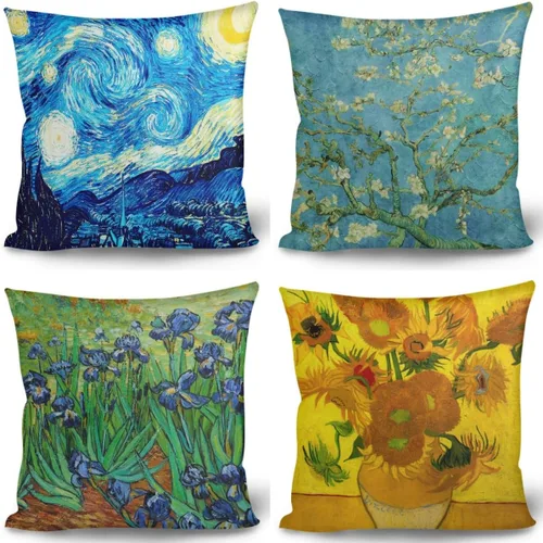 Vista 20 de GLUDEAR Juego de 4 fundas de almohada decorativas de 18 x 18 pulgadas, fundas modernas para dormitorio, sofá, sala de estar, decoración del hogar