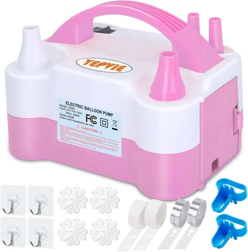 Vista 9 de Electric Balloon Pump, Portable 2 Modes Balloon Blower Machine with 14 Balloon Arch Kits, Air Pump for Balloon, Balloon Inflator for Party Decoration