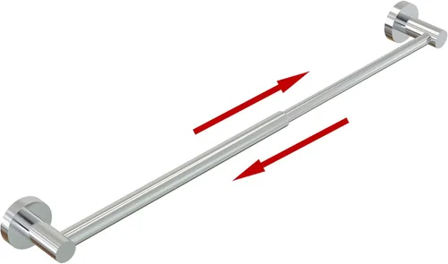 Vista 9 de Honmein Toallero – Toallero ajustable de acero inoxidable 304 para baño (11.8 a 22.6 pulgadas), resistente y resistente al óxido, para accesorios
