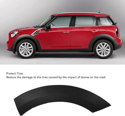 Vista 3 de Fydun Protección para el cabezal de rueda de arco, almohadilla antiarañazos, tira de ajuste de guardabarros de automóvil, moldura de arco de rueda