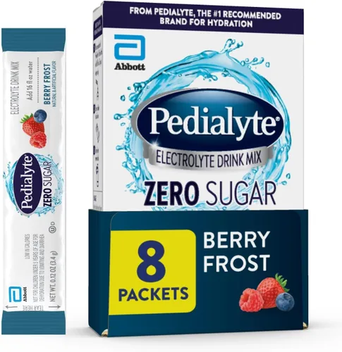 Pedialyte - Mezcla de bebida de electrolitos con cero azúcar | Hidratación con electrolitos clave | Gran hidratación baja en calorías | Helada de