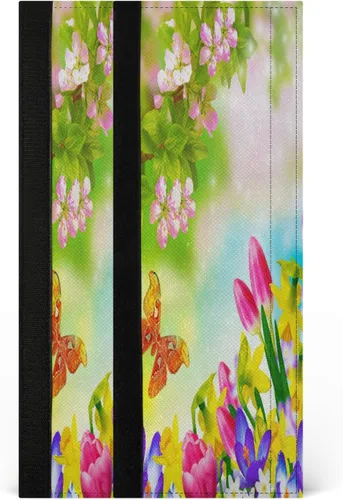 Vista 12 de Eionryn Fundas para manija de puerta de refrigerador con corazones para el día de San Valentín, diseño de flores de primavera, guantes