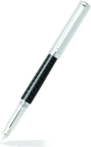 Vista 12 de Sheaffer Bolígrafo de fibra de carbono Intensity con tapa cromada y ribete