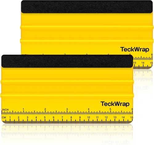Vista 14 de Teckwrap - Escobilla de goma, fieltro y plástico de 4 pulgadas para calcomanías de vinilo para automóviles, herramienta de aplicación