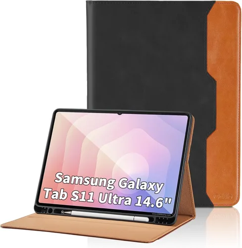 Vista 88 de Funda para Samsung Galaxy Tab A7 de 10,4 pulgadas 2020 (SM-T500/T505/T507) - Funda de piel sintética con función atril y bolsillo, función de Azul