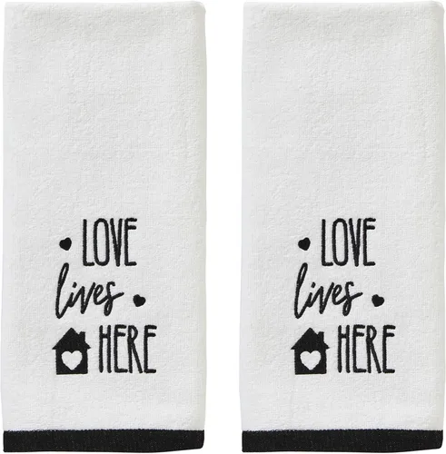 Vista 8 de SKL Home by Saturday Knight Ltd. - Toalla de mano para mamá (paquete de 2), color blanco