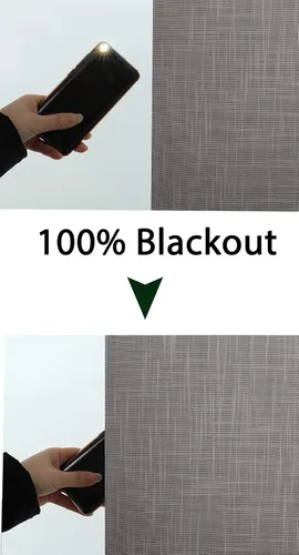 Vista 4 de Persianas enrollables de tela texturizada 100% opacas sin cordones de alta calidad para ventanas, persiana desplegable impermeable para el hogar