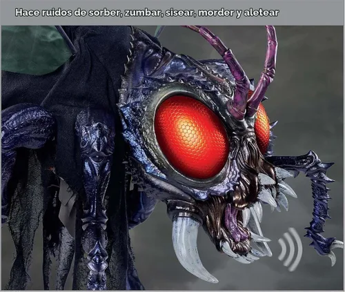 Vista 9 de Spirit Halloween Animatronic Buzz de 4 pies, decoración animada
