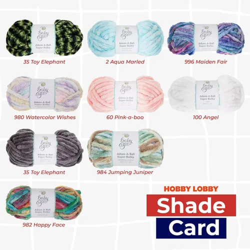 Vista 3 de Baby Bee - Hilo súper voluminoso para ganchillo y tejer, madeja de hilo suave, 38 yardas de hilo 100% poliéster para tejer a ganchillo mantas