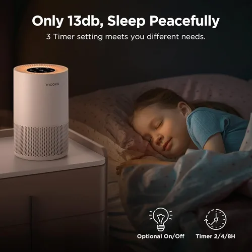 Vista 9 de Paquete de 2, purificadores de aire para habitación grande del hogar con aromaterapia