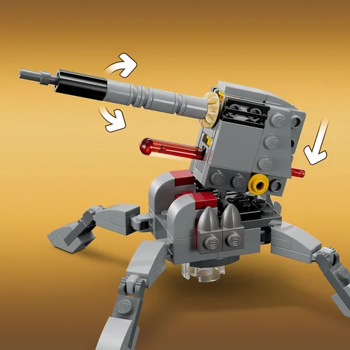 Vista 5 de LEGO Star Wars 501st Clone Troopers Battle Pack - Juego para construir con cañón antivehículo AV-7, 4 minifiguras de Clone Troopers, juguete