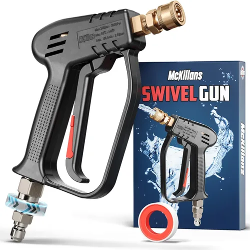 Vista 10 de McKillans® - Pistola de lavadora a presión de recambio M22 con entrada con extensión con acoplador de conector rápido de 1/4