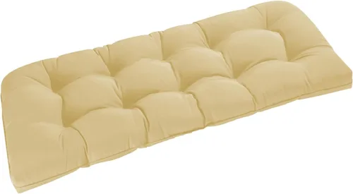 Vista 14 de downluxe Cojín de banco para exteriores para muebles de patio, cojines impermeables capitonados extra rellenos para columpio de porche, cojines